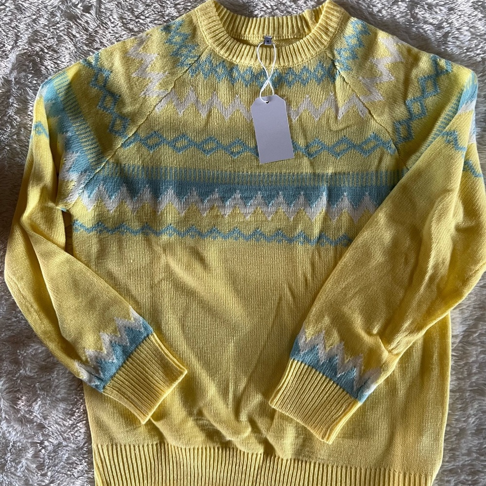 Women’s yellow sweater